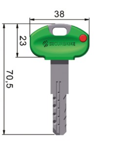 Key blank Securemme K3 K119...