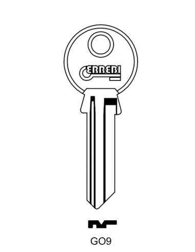 Key blank GO9