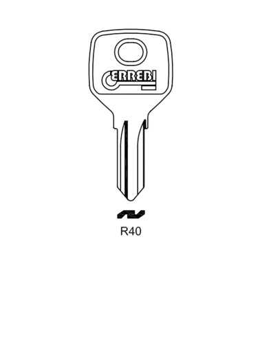 Key blank R40