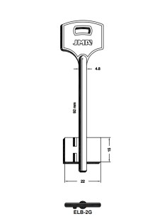 Key blank ELB-2G