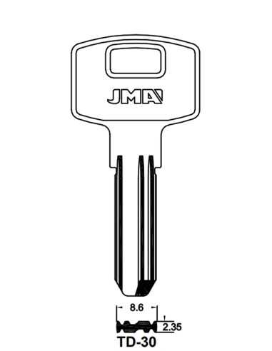 Key blank TD-30