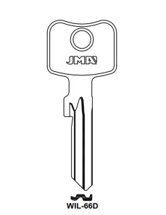 Key blank WIL-66D