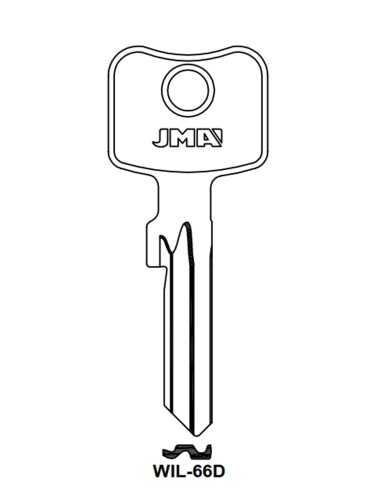 Key blank WIL-66D