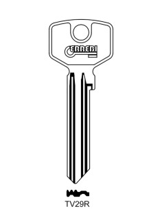 Key blank TV29R