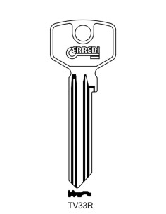 Key blank TV33R