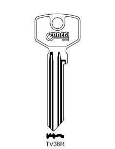 Key blank TV36R