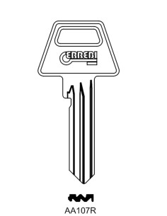 Key blank AA107R