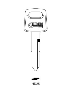 Key blank HD25