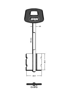 Key blank CI-5PG