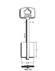 Key blank SEC-7G