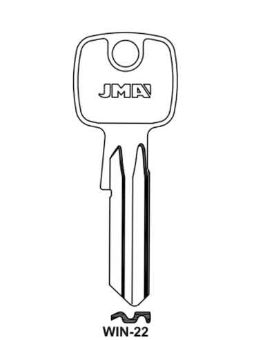 Key blank WIN-22