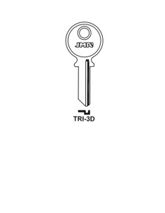 Key blank TRI-3D