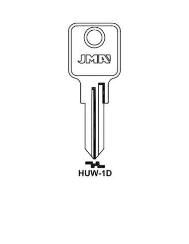 Key blank HUW-1D