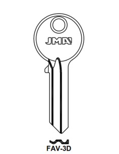 Key blank FAV-3D