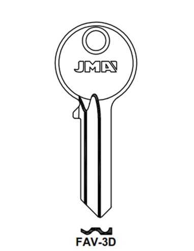 Key blank FAV-3D