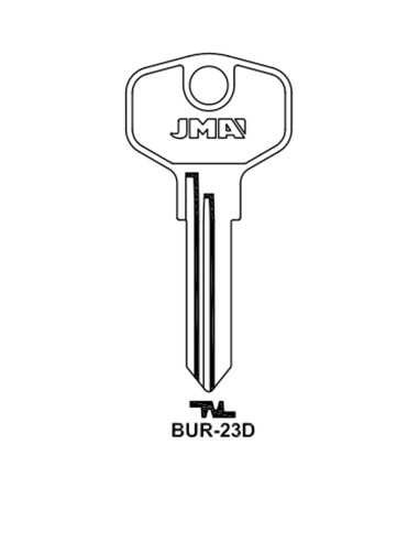 Key blank BUR-23D
