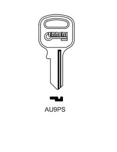 Key blank AU9PS