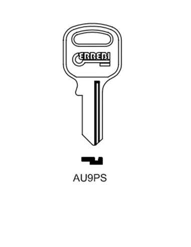 Key blank AU9PS