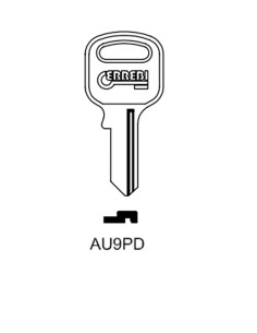 Key blank AU9PD