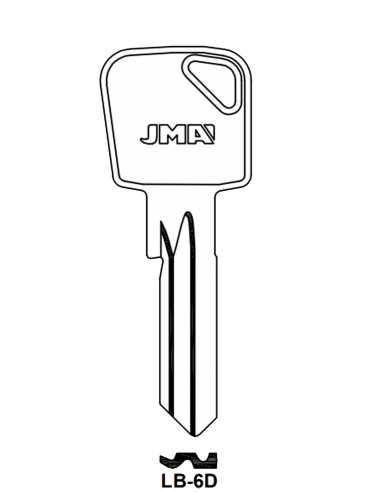 Key blank LB-6D