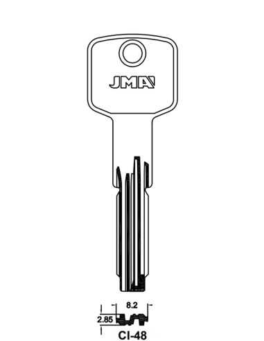 Key blank CI-48