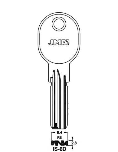 Key blank IS-6D
