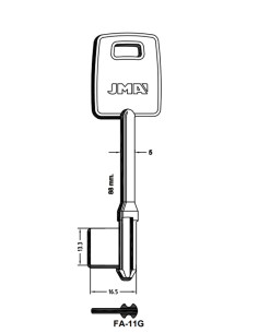Key blank FA-11G