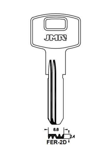 Key blank FER-2D