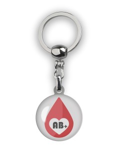 Key holder Blood Type AB+