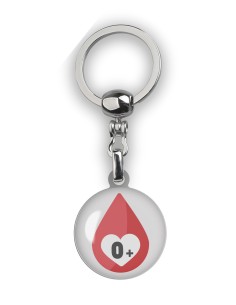 Key holder Blood Type 0+