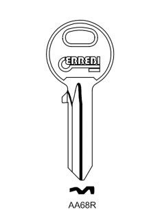 Key blank AA68R