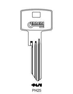 Key blank PH25