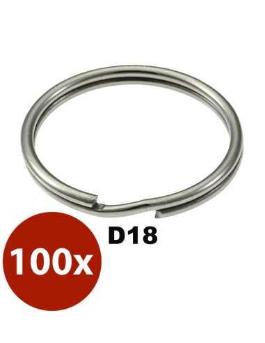 Split key rings AN-18 NI