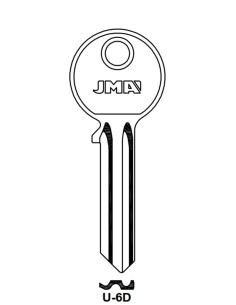 Key blank U-6D